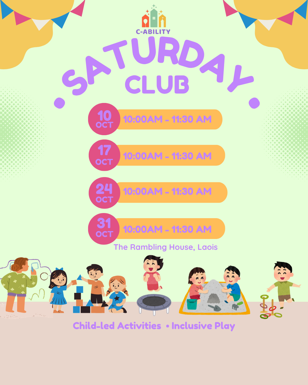 Inclusive Saturday Club - Portlaoise - October